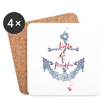 Anker Holla die Moinfee - Untersetzer (4er-Set) - Weiß - Vorne