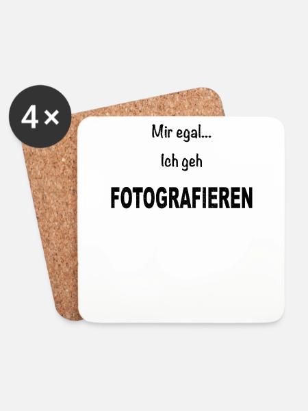 Fotografie Fotografieren Kamera Fotograf Spruch - Untersetzer (4er-Set) - Weiß