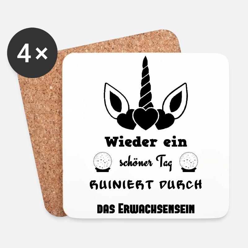 Ein schöner Tag - Untersetzer (4er-Set) - Weiß