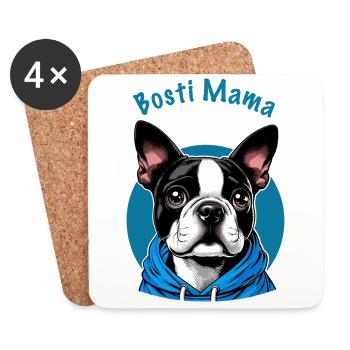 Bosti Mama - Untersetzer (4er-Set) - Weiß - Vorne