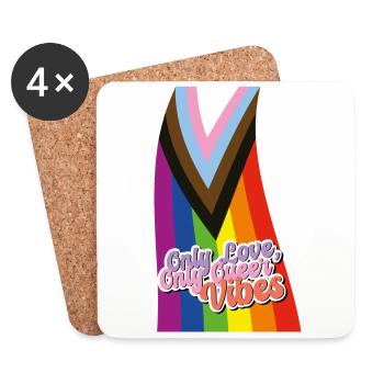 Pride Spectrum: LGBTQIA+ Celebration - Coasters (set of 4) - white - Front