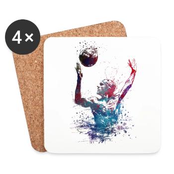 Wasserball Sport #sport #waterpolo - Untersetzer (4er-Set) - Weiß - Vorne