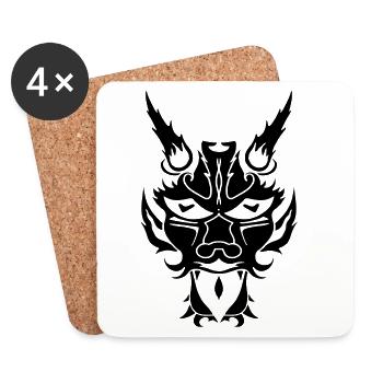 The demon - Coasters (set of 4) - white - Front