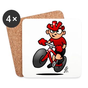 VTT - Dessous de verre (lot de 4) - blanc - Devant