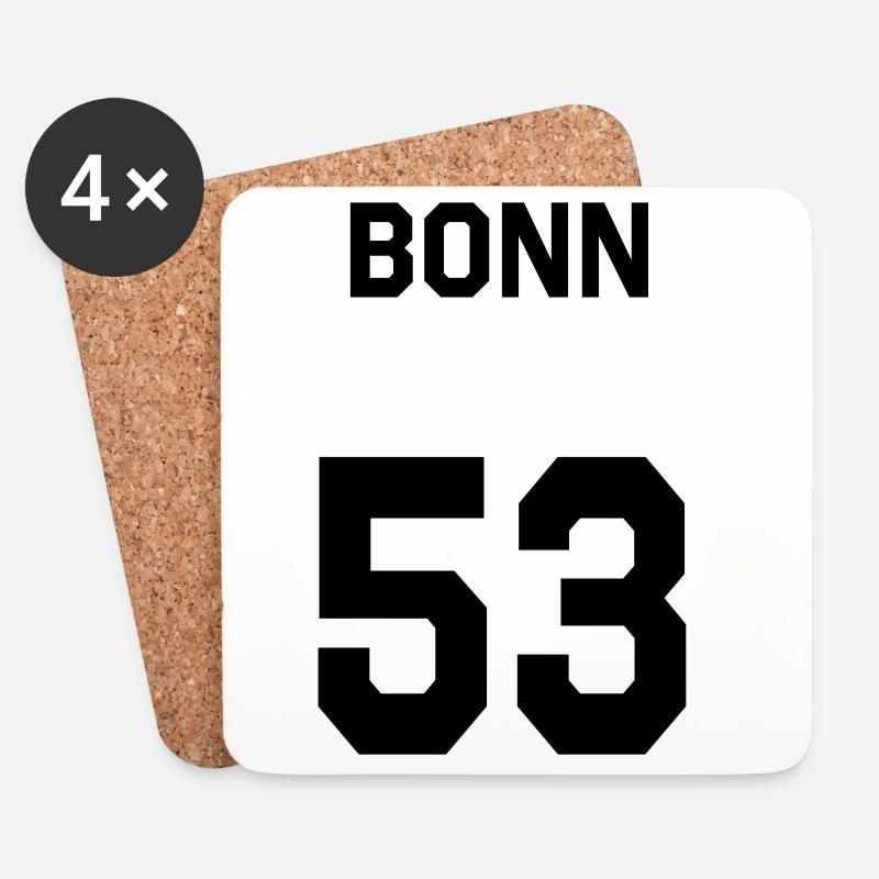 Bonn 53 - Coasters (set of 4) - white