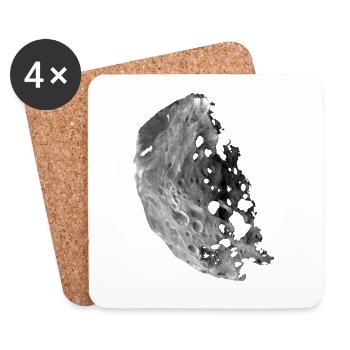 asteroid - Coasters (set of 4) - white - Front