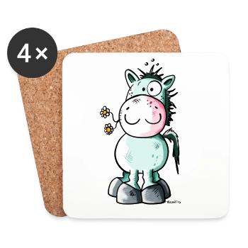 Sweet Horse - Coasters (set of 4) - white - Front