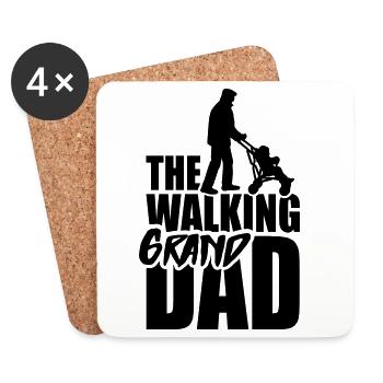 The walking grandad 1clr - Dessous de verre (lot de 4) - blanc - Devant