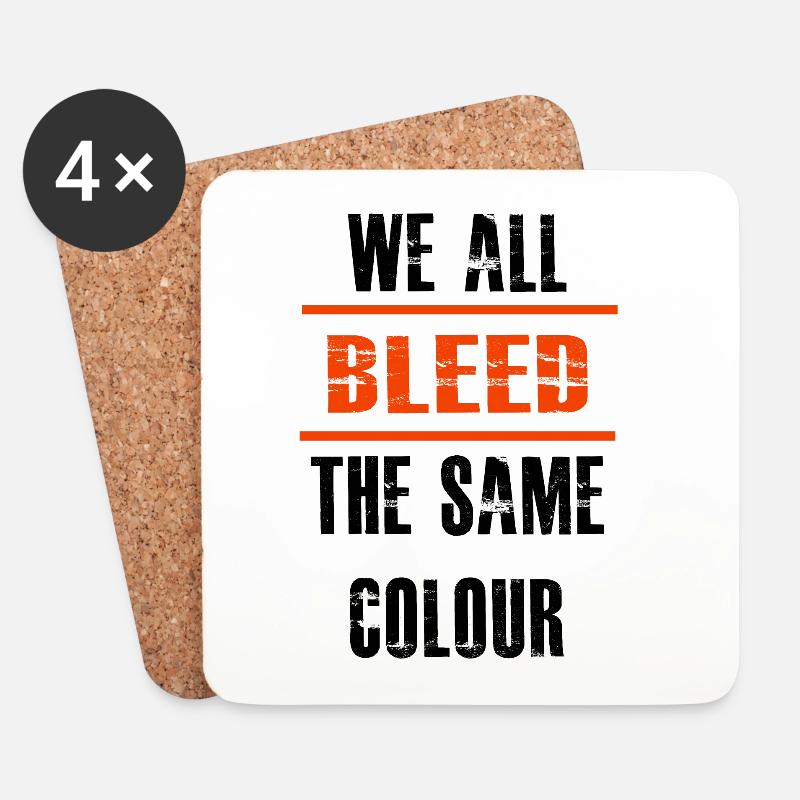 Human rights, equality - Coasters (set of 4) - white