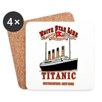 TITANIC CREATION Louis RUNEMBERG © Adagp - Coasters (set of 4) - white - Front