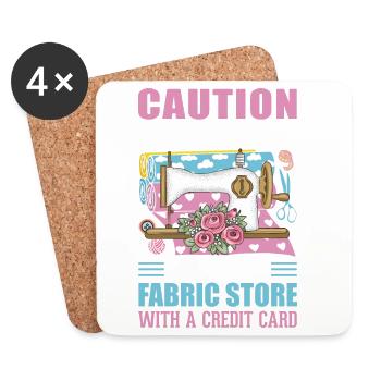 sew - Coasters (set of 4) - white - Front