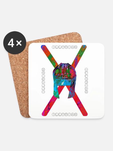 Illyrian 🇦🇱 - Coasters (set of 4) - white