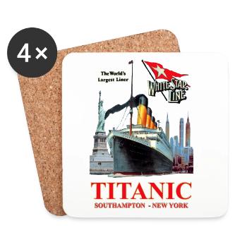 TITANIC CREATION Louis RUNEMBERG © Adagp - Dessous de verre (lot de 4) - blanc - Devant