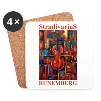 STRADIVARIUS Louis RUNEMBERG © Adagp - Coasters (set of 4) - white - Front
