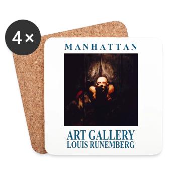 MANHATTAN ART GALLERY Louis RUNEMBERG © Adagp - Dessous de verre (lot de 4) - blanc - Devant