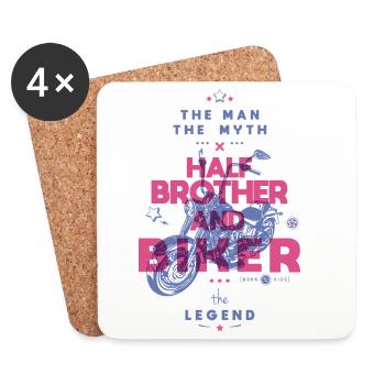 Mythical Wheel of the Legend - Coasters (set of 4) - white - Front