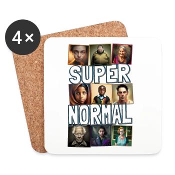 Super Normal 02 SUPER NORMAL - Coasters (set of 4) - white - Front