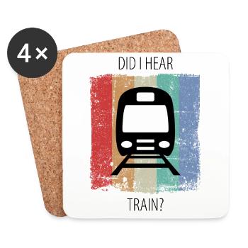 Train Railway Railroad Worker Trains Train Driver - Coasters (set of 4) - white - Front