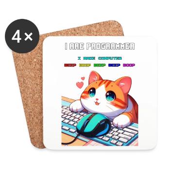 I Are Programmer - Coasters (set of 4) - white - Front