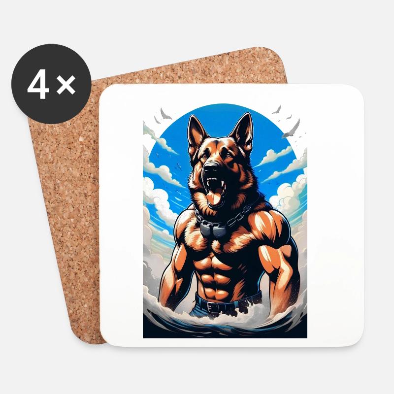 SummerDog - Untersetzer (4er-Set) - Weiß