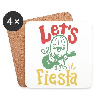 Cinco de Mayo Fiesta mexikanische Party - Untersetzer (4er-Set) - Weiß - Vorne