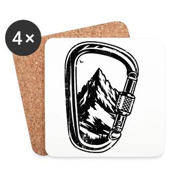 Design upload required - Coasters (set of 4) - white - Front