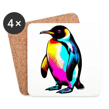 Penguin - Coasters (set of 4) - white - Front