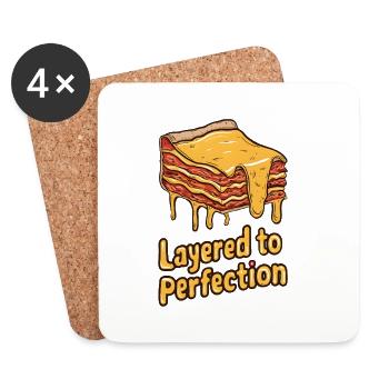 Layered to Perfection  - Untersetzer (4er-Set) - Weiß - Vorne