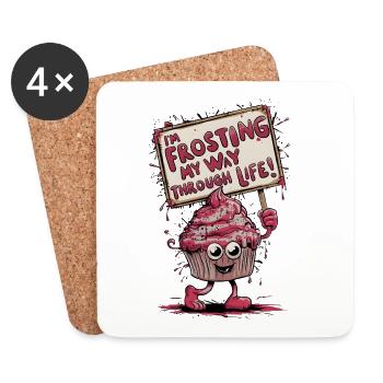 Frosting My Way - Coasters (set of 4) - white - Front