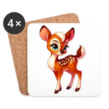 Fawn - Coasters (set of 4) - white - Front