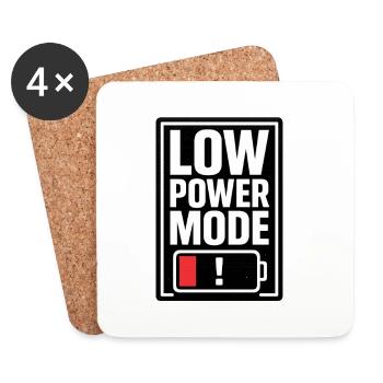 Low Power Mode - Coasters (set of 4) - white - Front