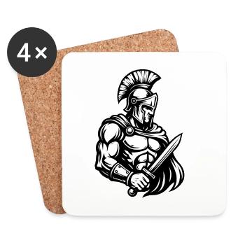 Roman soldier - Coasters (set of 4) - white - Front