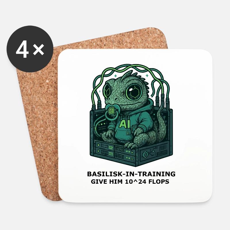 Basilisk.exe - Coasters (set of 4) - white