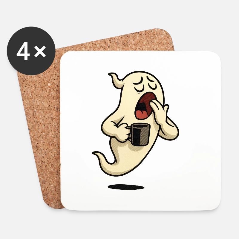 Tired mind. - Coasters (set of 4) - white