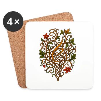 Elanmi Ornament - Untersetzer (4er-Set) - Weiß - Vorne