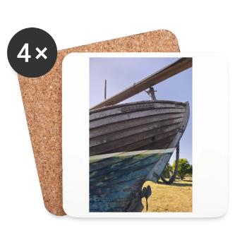 Escapade, eine ausgemusterte Yacht - Untersetzer (4er-Set) - Weiß - Vorne