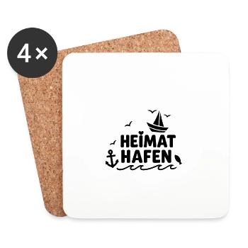 Home port - Coasters (set of 4) - white - Front