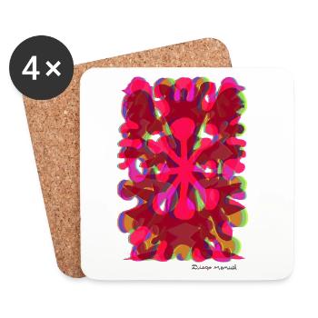 Proyecto_nuevo_-6-_-1-_-12-_-7- - Coasters (set of 4) - white - Front