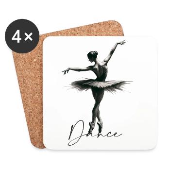 Dancer - Coasters (set of 4) - white - Front