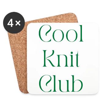 Club de tricot sympa. Club de tricot sympa. - Dessous de verre (lot de 4) - blanc - Devant