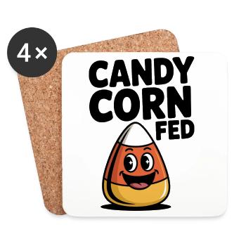 Candy Corn Fed - Coasters (set of 4) - white - Front