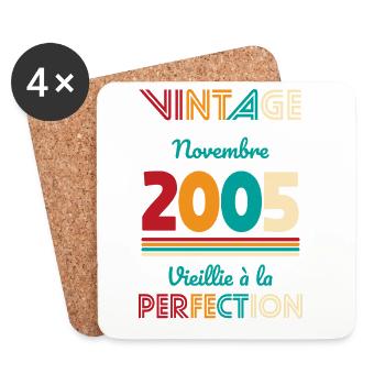 20 Years Anniversary - Vintage - November 2005 - Coasters (set of 4) - white - Front