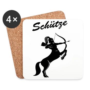 Sagittarius - Coasters (set of 4) - white - Front