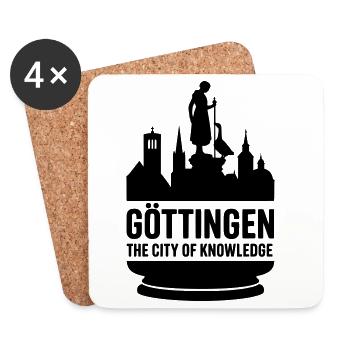 Göttingen Cité du savoir - Dessous de verre (lot de 4) - blanc - Devant