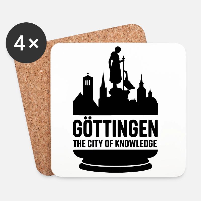 Göttingen Stadt des Wissens - Untersetzer (4er-Set) - Weiß
