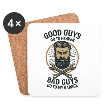 Good Guys Go To Heaven - Untersetzer (4er-Set) - Weiß - Vorne