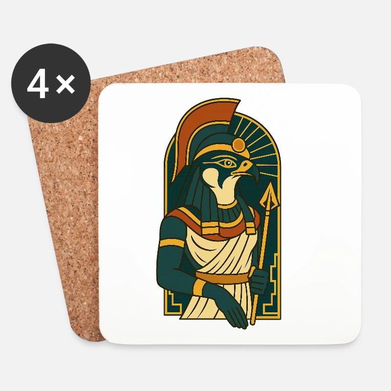 Horus - Dessous de verre (lot de 4) - blanc