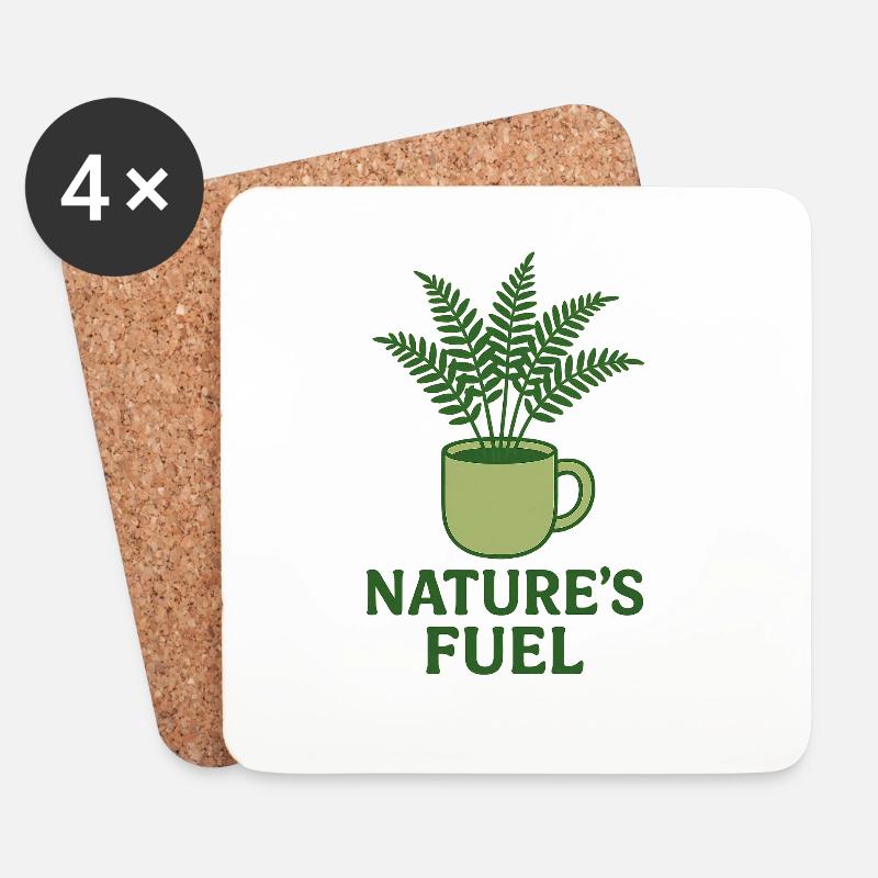 natures fuel - Untersetzer (4er-Set) - Weiß