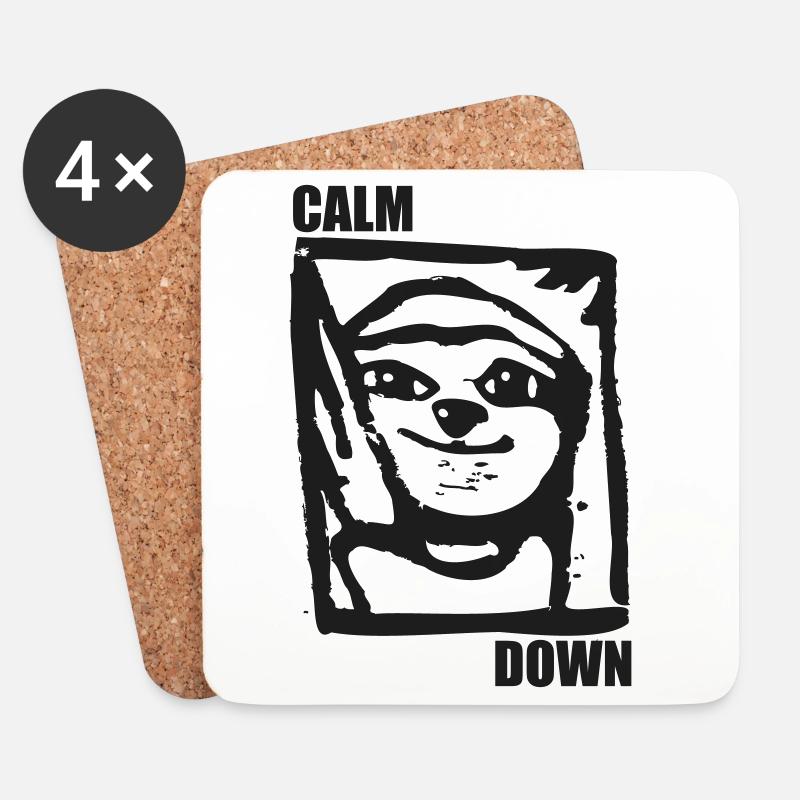 CalmDown - Untersetzer (4er-Set) - Weiß