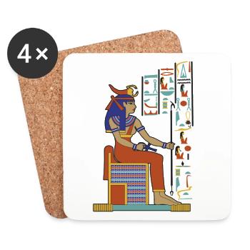 SERKET La Déesse Scorpion - Dessous de verre (lot de 4) - blanc - Devant